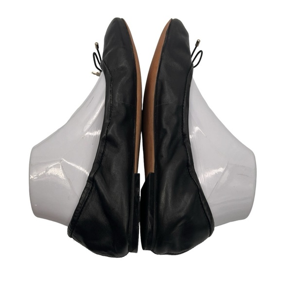 Sam Edelman Black Leather Logo Charm Ballet Flats Size 8.5 Women’s - Picture 7 of 10